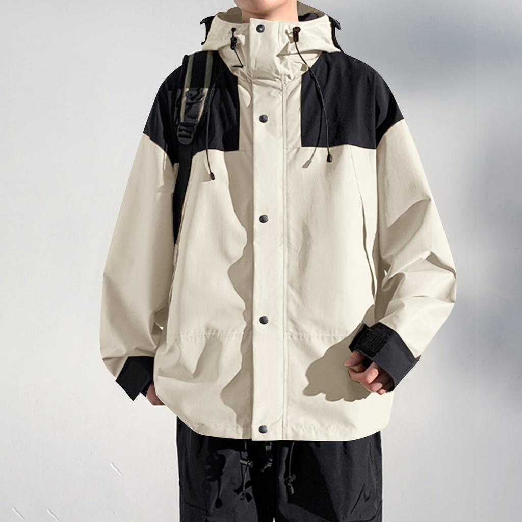 Men's Colorblock Jacket Casual Sports Fashion Outdoor Mountaineering Couple Jacket