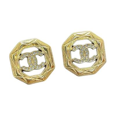 Серьги из металла Double C Женские серьги Золотые ABD748-B17419-NZA50