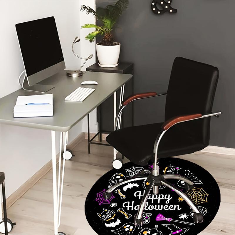 1pc Office Carpet Chair Mats Halloween Party Decorations Perfect for Decorating Office Chairs, Living Rooms, Or Bedrooms.YDT255