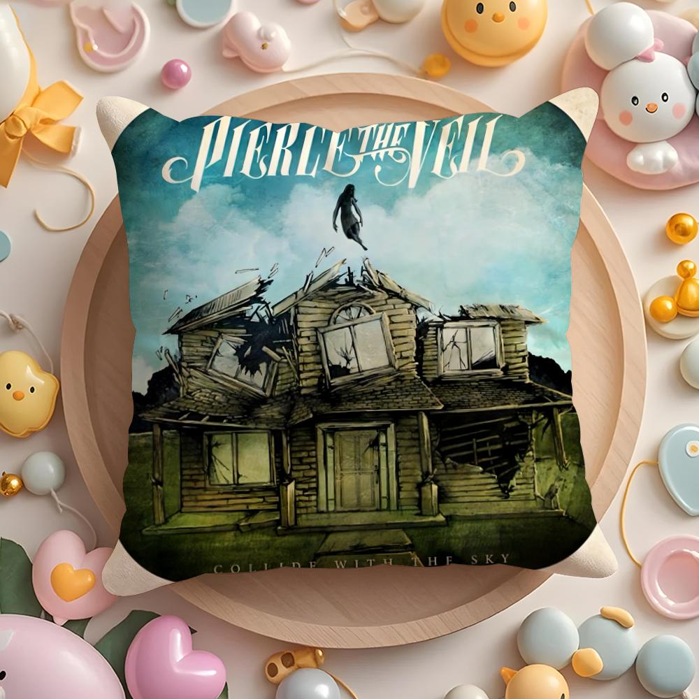 Чехол на подушку Pierce The Veil, короткий плюш, двусторонняя печать, машинная стирка дома, теплая зимняя наволочка
