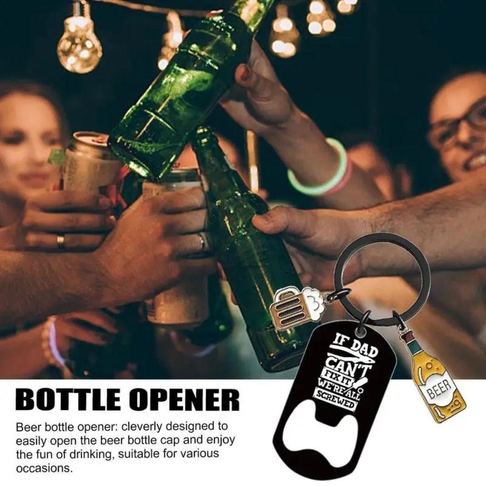 Сделай сам брелок-открывашка для бутылок, подарок на день рождения, брелок для папы, сменный брелок для ключей
