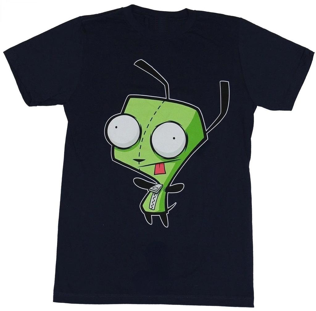 Kawaii Invader Zim Graphic TShirt Happy Hug Ready Zim Image Cute Cartoon T ShirtUnisex Retro T Shirt Oversized T Shirt