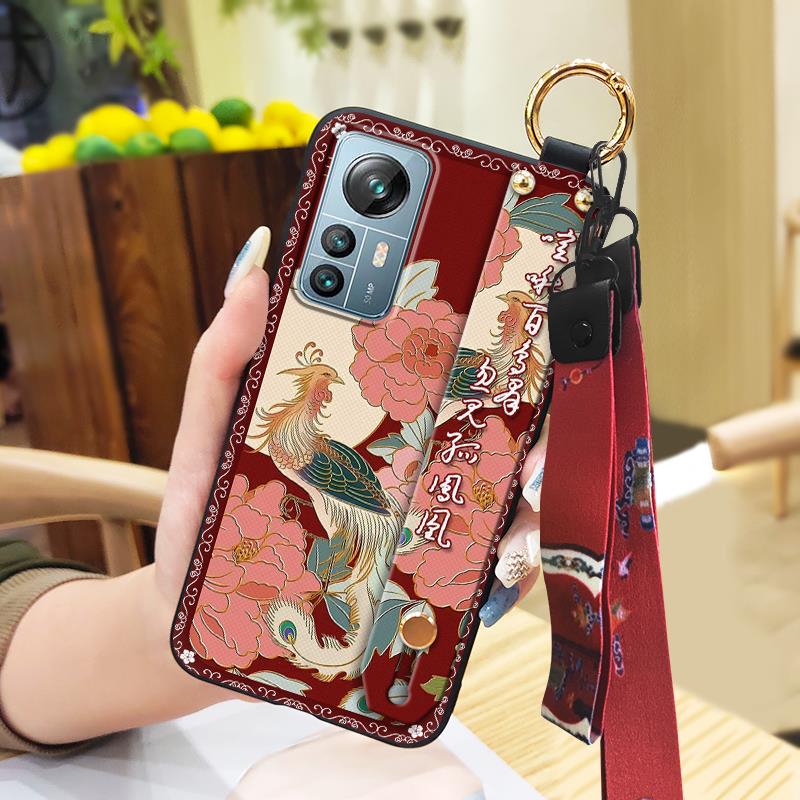 Kickstand Protective Phone Case For Blackview A85 Wrist Strap Dirt-resistant Soft case Back Cover Phone Holder Anti-dust