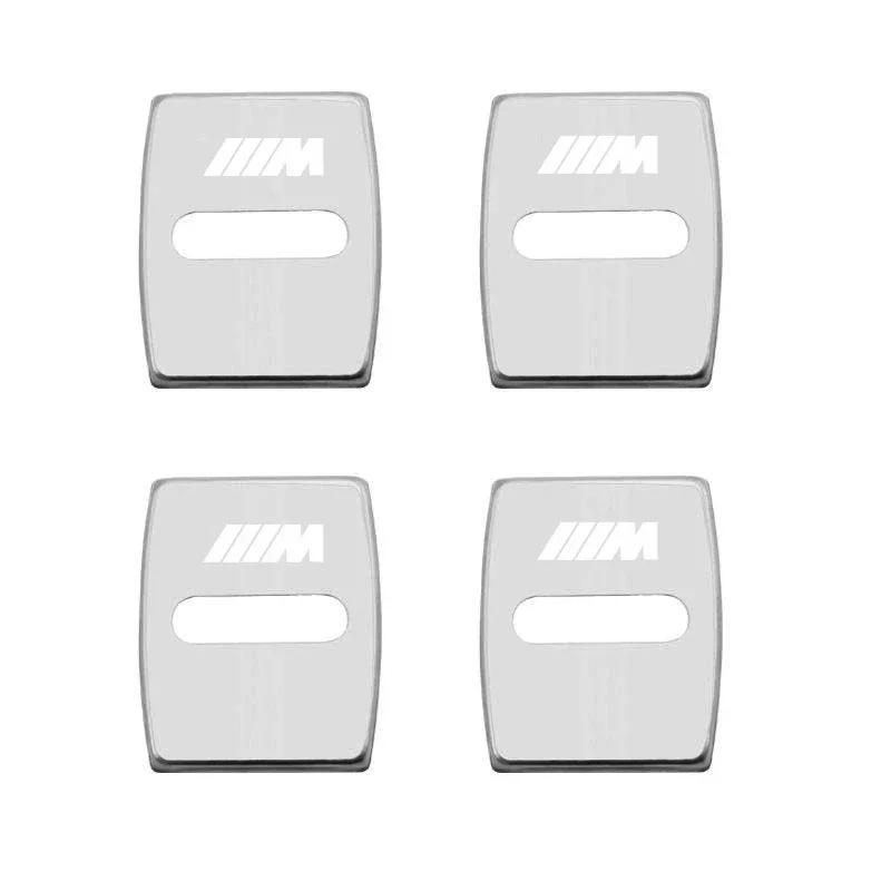 For BMW M E46 E90 E60 ZincAlloy Car Door Lock Buckle Protective Covers Cover Stickers For BMW X1 X2 X3 X5 X4 X6 X7 G30 G20 G32 G11 G12 F40 F30 F20