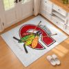 Коврик для двери Chicago Blackhawks для гостиной или спальни Защитный коврик под стул Офисное украшение Рождественский подарок Подарок на день рождения