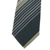 Used YVES SAINT LAURENT tie silk green Green gray Gentleman