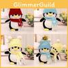 Penguin Colorful Plush Toy With Short Plush Fur Perfect For Playtime Collecting And