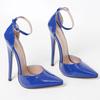 JiaLuoWei 18CM Extreme High Heel Ankle Straps Sexy Shoes Pumps Size 36-46