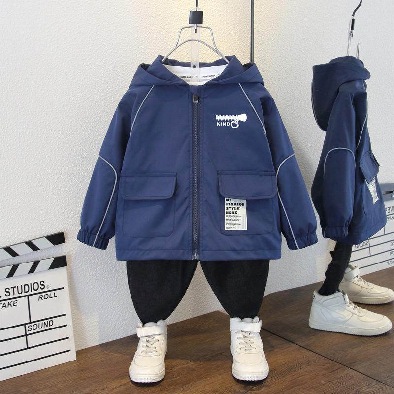 Пальто для мальчиков 2025 Весна Осень Детская повседневная куртка