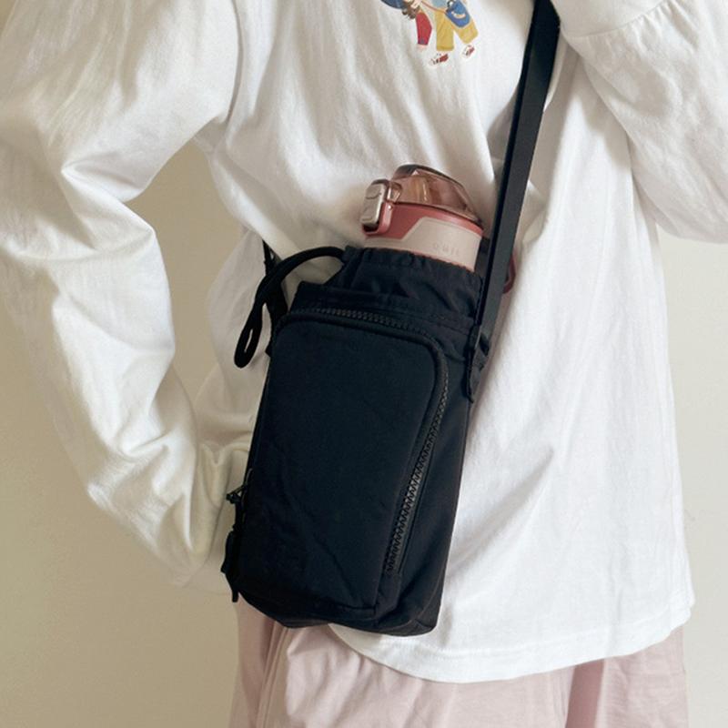 Портативная водонепроницаемая сумка для улицы, чехол для бутылки с водой, фляга для спиртного, обертка для хранения йоги, бега, движения, детская/взрослая сумка через плечо, незаменимый аксессуар для путешествий