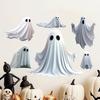 3D Призрачные Наклейки на Стену Съемные ПВХ Наклейки для Гостиной Спальни Самоклеящиеся Ужасающие Декоративные Настенные Арт-Наклейки для Хэллоуина Домашний Декор