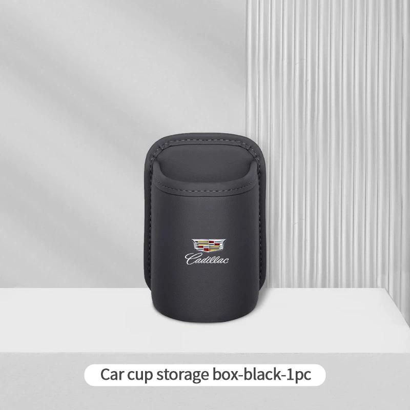 AABHP1 Car Logo Water Cup Holder Door Mounted Storage Box for Cadillac XT5 XT6 XTS ATS BLS CT4 CT5 SLS SRX CTS Escalade Accessories