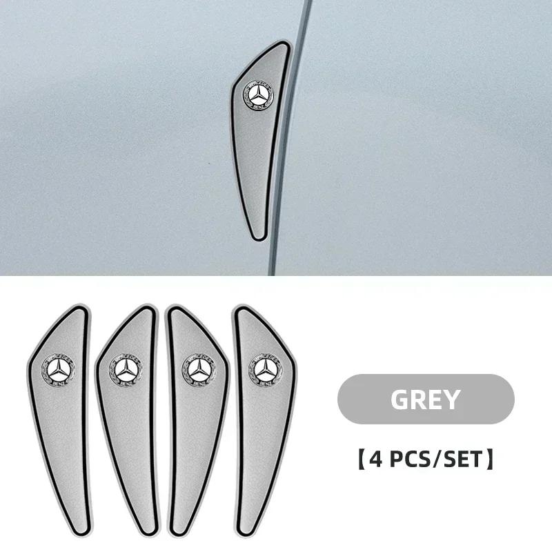 JCG1 4pcs Car Door Bumper Strip Protection Strip for Mercedes Benz AMG A B R G Class GLK GLA CLA GLB GLC C200 W176 Accessories