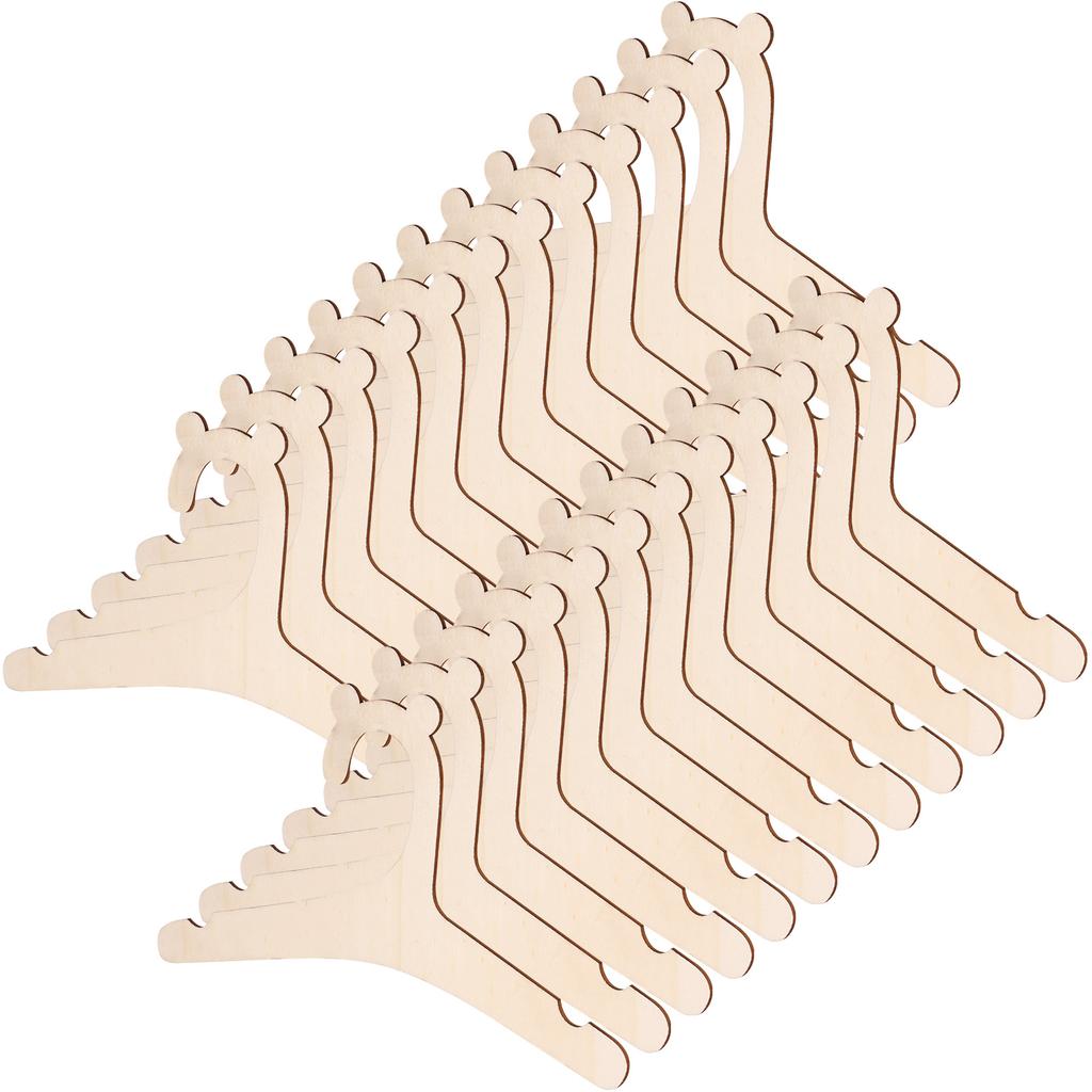 20 шт. деревянных детских вешалок 9 дюймов гладкие детские деревянные вешалки милый медведь детские вешалки для шкафа многоразовые для новорожденных