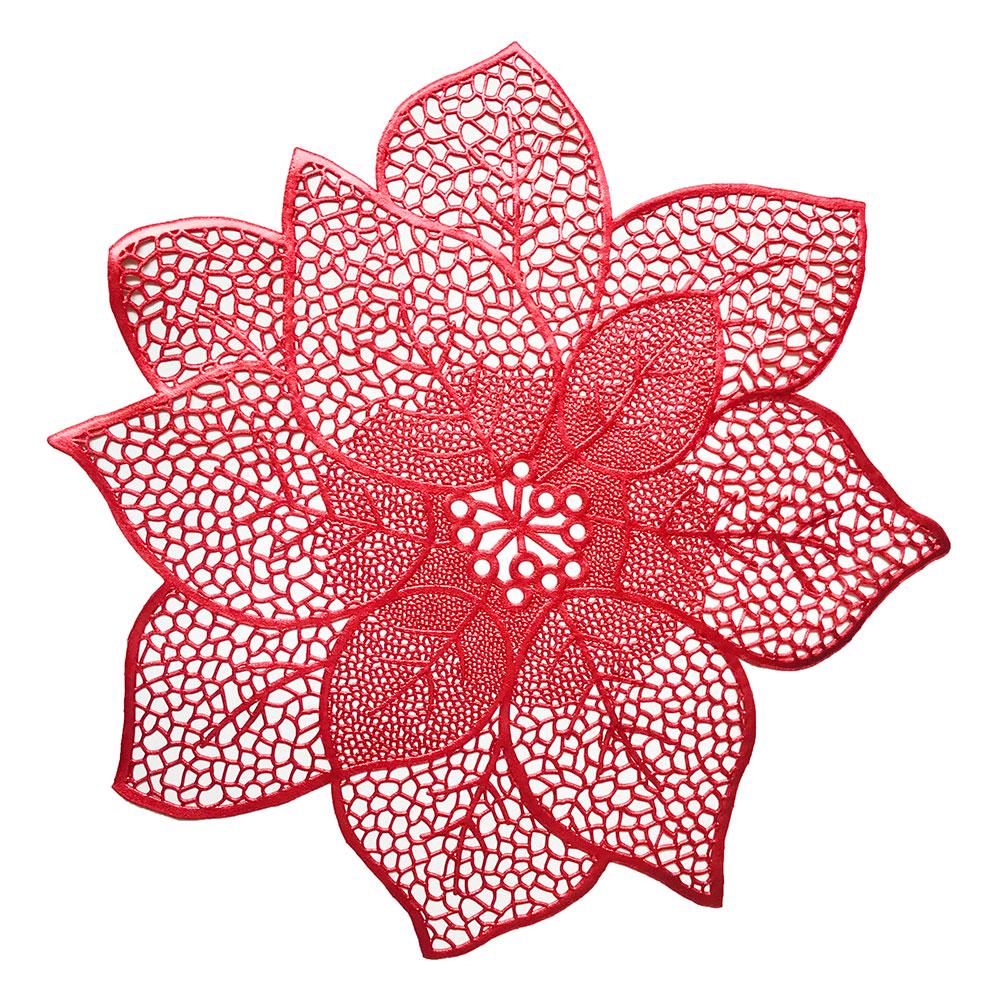 Hollow Flower Placemat Table Mat Cup Plate Pad Coaster Anti-skid Holiday Decor AVE