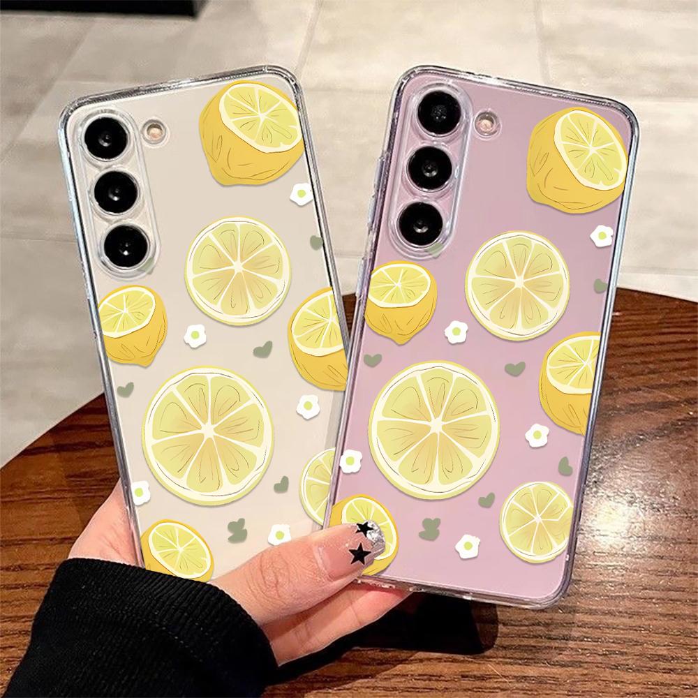 Тонкий мягкий чехол для телефона Samsung Note 20 Note 20 Ultra Note10 Note10 Plus M23 5G F23 5G M53 5G с дольками лимона, противоударный