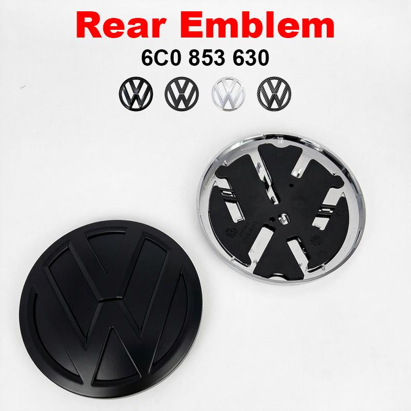 ABCD1 VW Car Front Grill Badge Rear Trunk Lid Emblem Logo 6C0853600 Auto Accessories For Volkswagen Polo 6 6C 2014 2015 2016 2017 2018