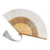 With Tassel Chinese Folding Fan Hollow Handle Antiquity Folding Fans  Japanese