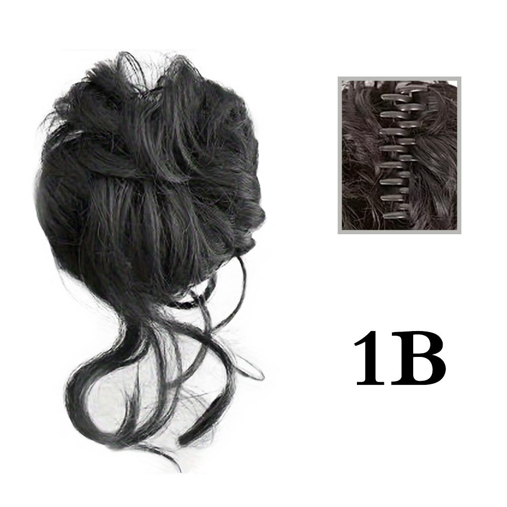 MERISIHAIR Синтетические растрепанные волосы, пучок, взлохмаченный зажим для парика, резинки для волос, наращивание, вьющиеся волнистые хвостики, заколки для волос, зажим для волос для женщин