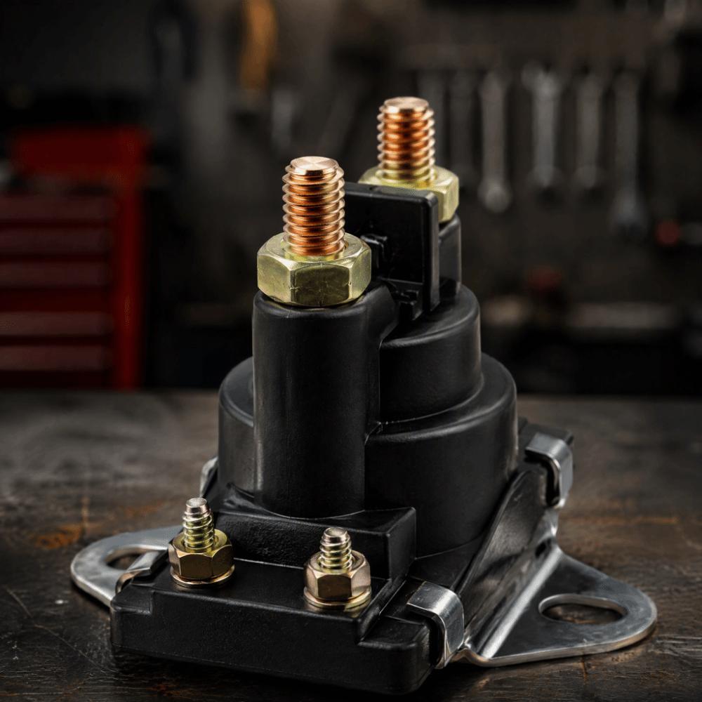 4 Terminal Starter Solenoid Relay 12V Tilt Trim Solenoid Premium Power Trim Solenoid For 35-275HP