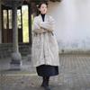 Johnature Women Vintage V-Neck Long Sleeve Patchwork Pockets Coats Winter Warm Coat