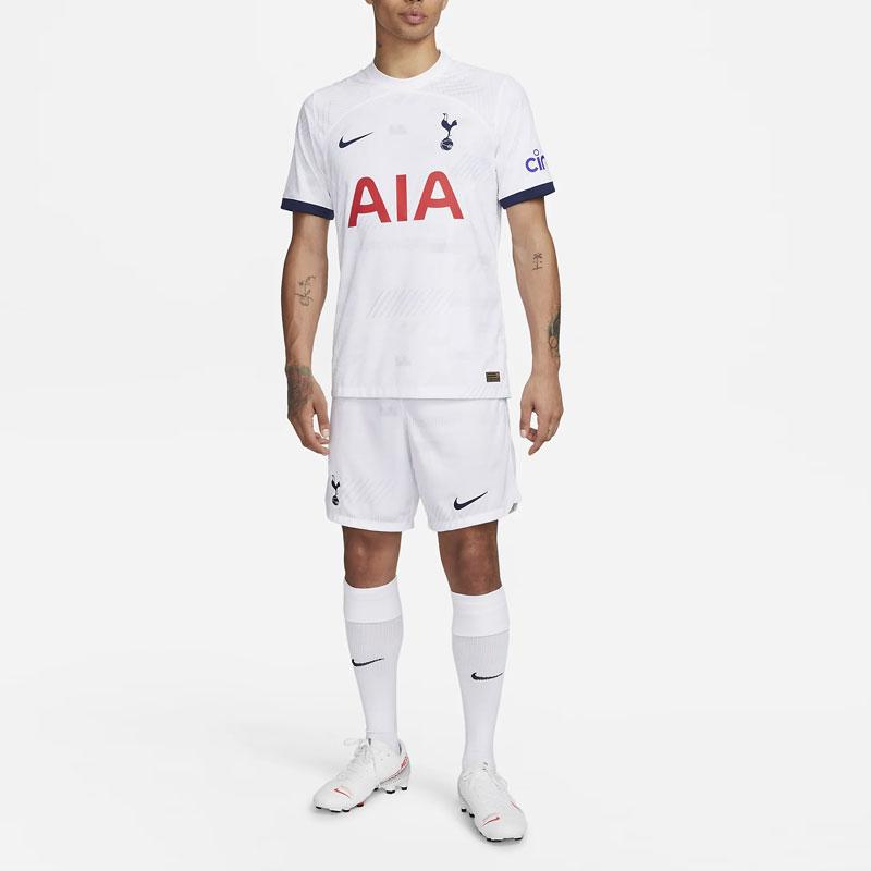 Nike Dri-Fit Adv Printed Round Neck Short Sleeve Football Shirt 2023-24 Season Tottenham Hotspur Home Men Tops White DX2625-101