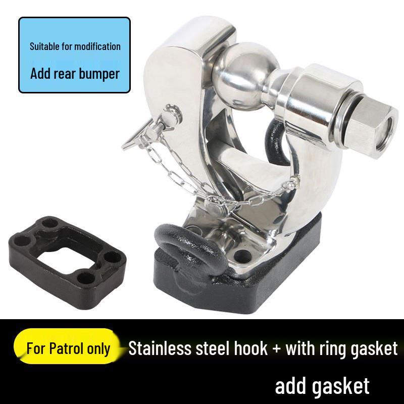 Фаркоп Nissan Patrol Y62 и быстросъемный буксировочный крюк из нержавеющей стали для Y61