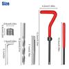 30 Pieces Thread Repair Tool Kit M6 X 1.0Mm Twist Drill Bit Screw Thread Inserts For Restoring Damaged Threads Spanner Thread Re