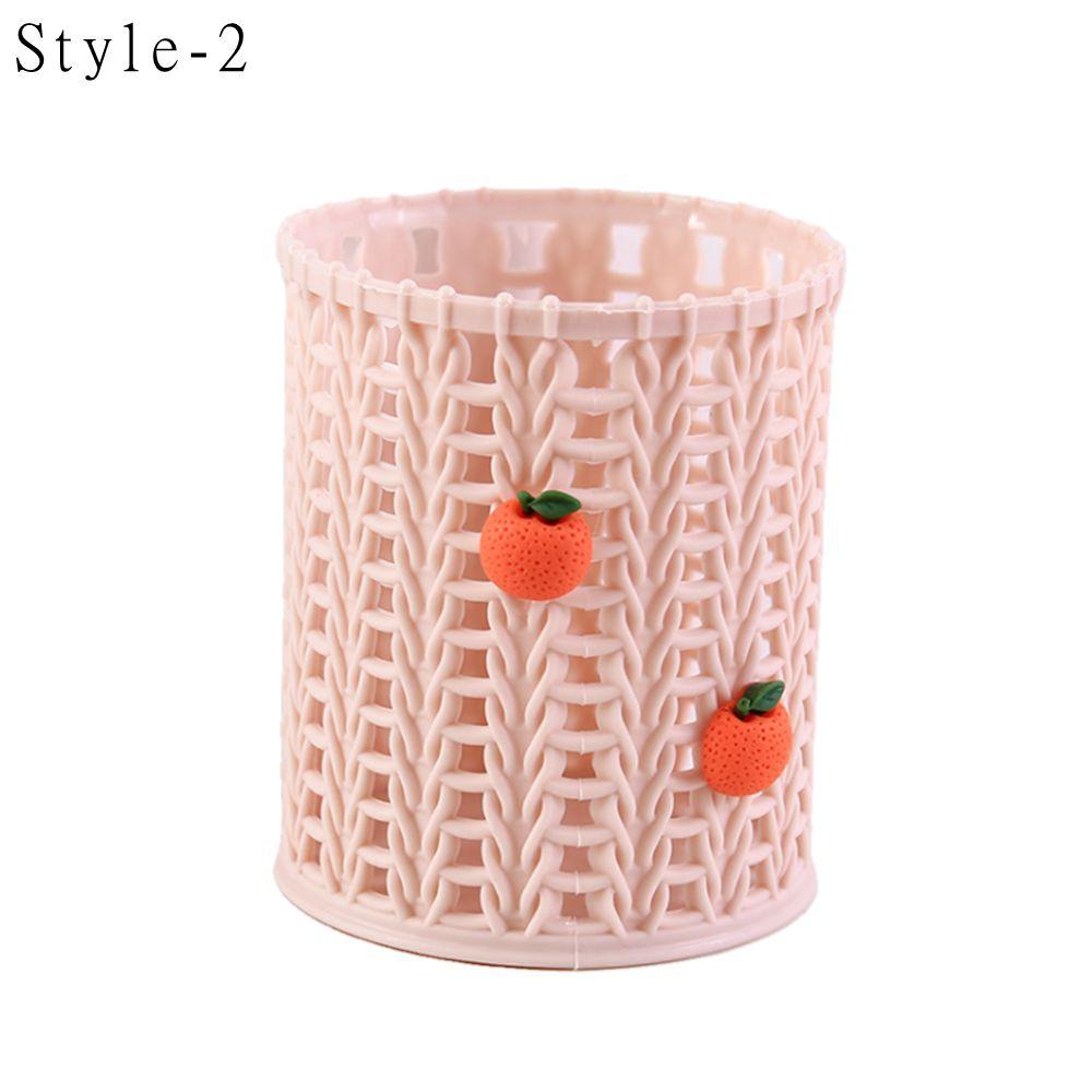 New Cartoon Student Stationery Desktop Organize Storage Tool Pen Holder Makeup Brush Storage