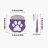 Pet Grooming Comb - Flea Comb for Cats & Dogs, Curved Design for Face & Body, Mini Detangling Brush for Pets
