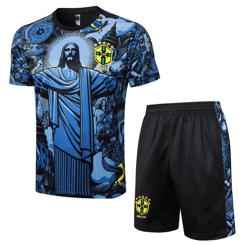 Football Training Jersey 2425 Riyadh Chelsea Barcelona Paris Real Madrid Arsenal Jersey Short-Sleeved Set