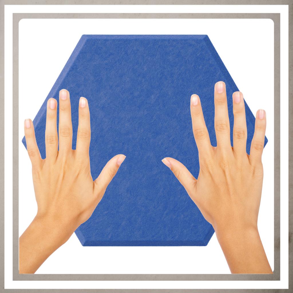 3D HEXAGON FELT WALL PANELS headrest self-adhesive acoustic soft