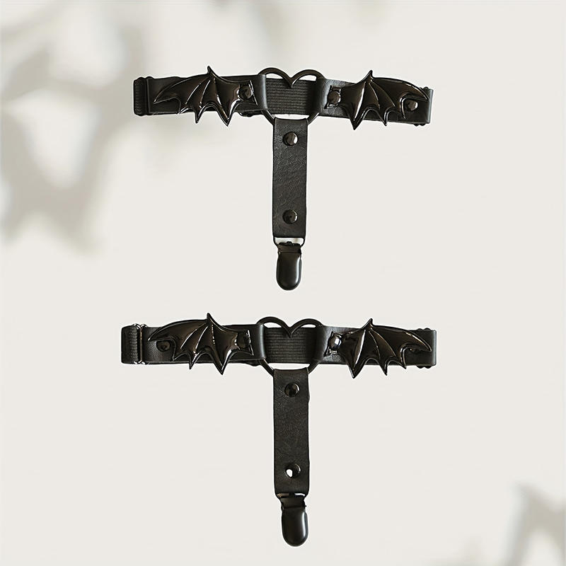 1 пара сексуальных цепочек на бедро в виде сердца, подвязка для ноги, ремень для женщин, портупея с веревкой и крыльями летучей мыши, аксессуары для личности, готический панк-стиль