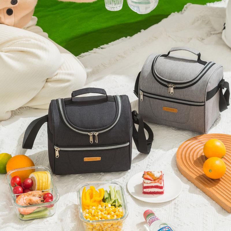 Новая Мода Однотонные Сумки-Тоут Холодильники для Женщин и Мужчин Школа Офис Портативные Наплечные Изоляционные Сумки для Ланча