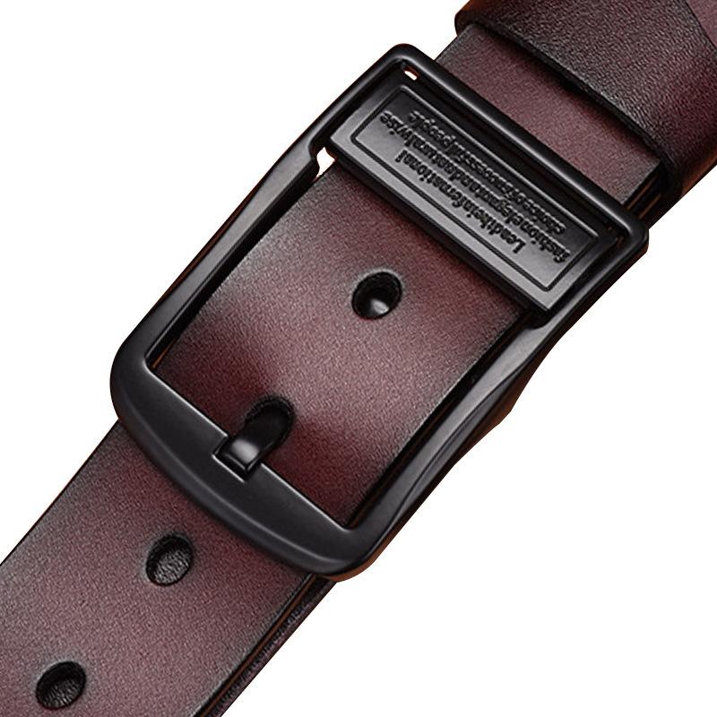 Мужской ремень из натуральной кожи с пряжкой из натуральной коровьей кожи без промежуточного слоя, мужской модный повседневный ремень для джинсов