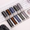 Watch Band for Apple Watch Series 10 Ultra 9 8 7 SE 6 5 4 3 2 1 46mm 49mm 45mm 44mm 42mm 3-Stripe Parachute Buckle Nylon Strap