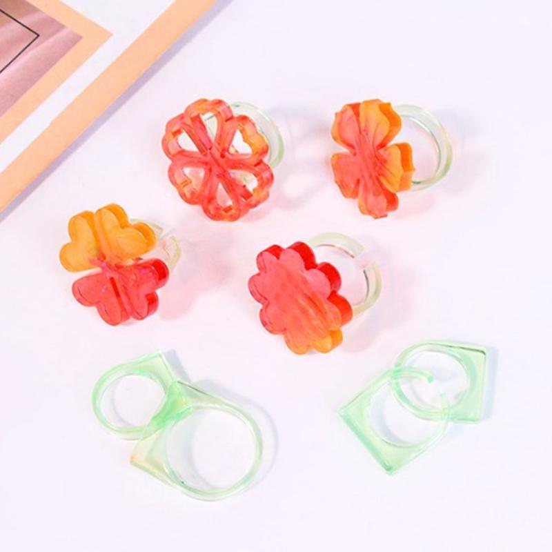 Силиконовая форма для колец из эпоксидной смолы с кристаллами Привлекательные силиконовые формы для украшений Кольца из эпоксидной смолы с кристаллами Аксессуар