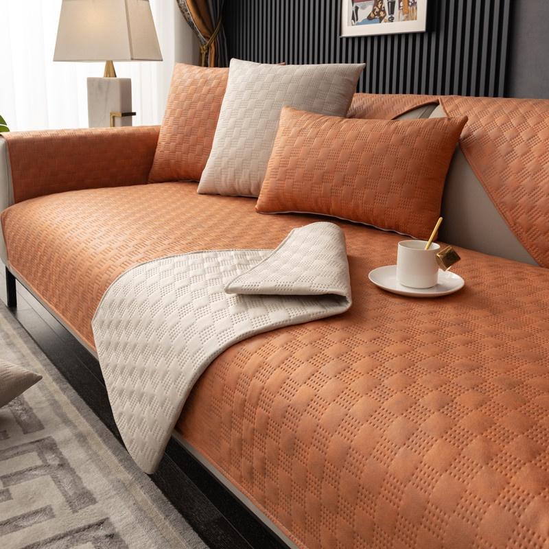 Четыре сезона универсальная технология тканевая подушка для дивана современная роскошная водонепроницаемая и противоскользящая подкладка антипригарный меховой защитный чехол