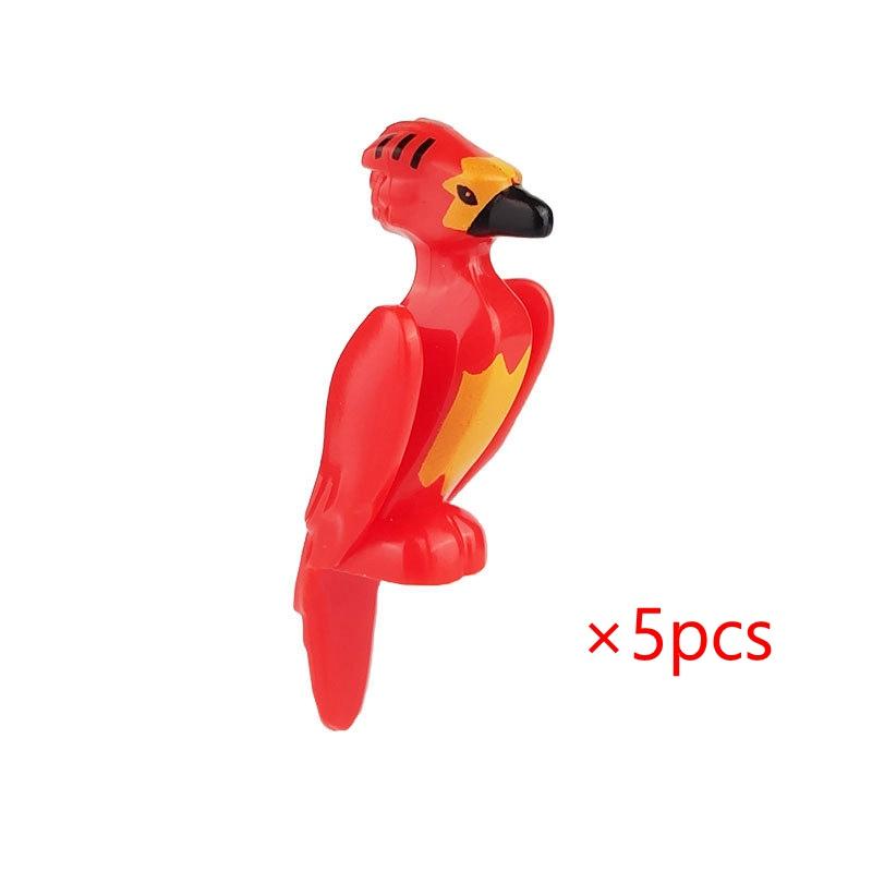 Animals Cute Bird Eagle Hawk Vulture Phoenix Chameleon Figures MOC Building Blocks Toys for Children Gifts DIY Toy Animal Part