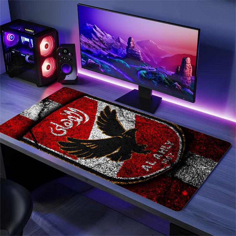 Al Ahly Sporting Club Mouse Pad, Large Gaming Desk Mat, Non-slip XXL Mousepad for Laptop & Tablet, Mini PC Playmat with Stitched Edges