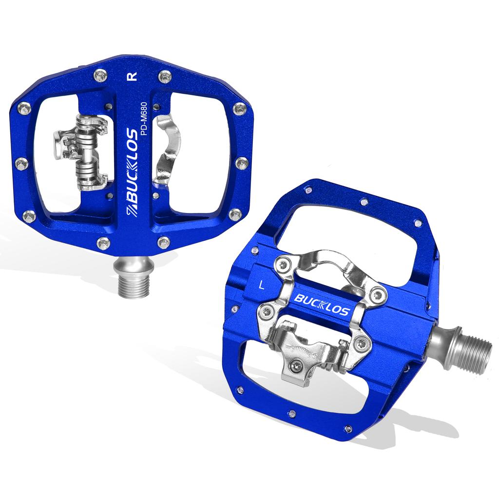 BUCKLOS MTB Bike Pedal for SPD Dual Self-locking MTB Platform Pedals Footrest Mountain Bicycle Pedal Non-slip Clipless Bike Part 6