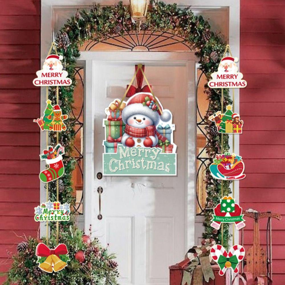 Traditional Design Christmas Door Decorations Holiday Welcome Hanging Decor  Holiday Decorating