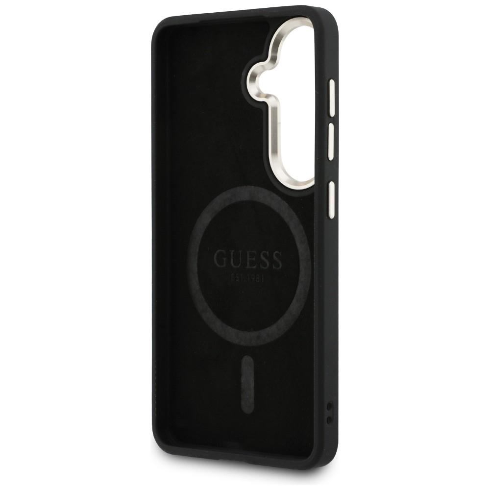 Guess 4G Embossed Ring MagSafe case for Samsung Galaxy S26 brown
