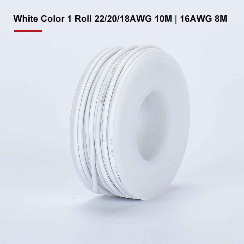 60 метров гибких силиконовых луженых проводов 22/20/18/16AWG 6 цветов, набор электрических многожильных проводов, медный соединительный кабель