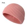 Однотонная вязаная шапка-бини с отворотом, классическая лыжная шапка-носок для мужчин и женщин