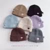 Children, Knitted Hats, Autumn and Winter, Holes, Heart-shaped Embroidery, Boys and Girls, Warm Hats, Woolen Hats