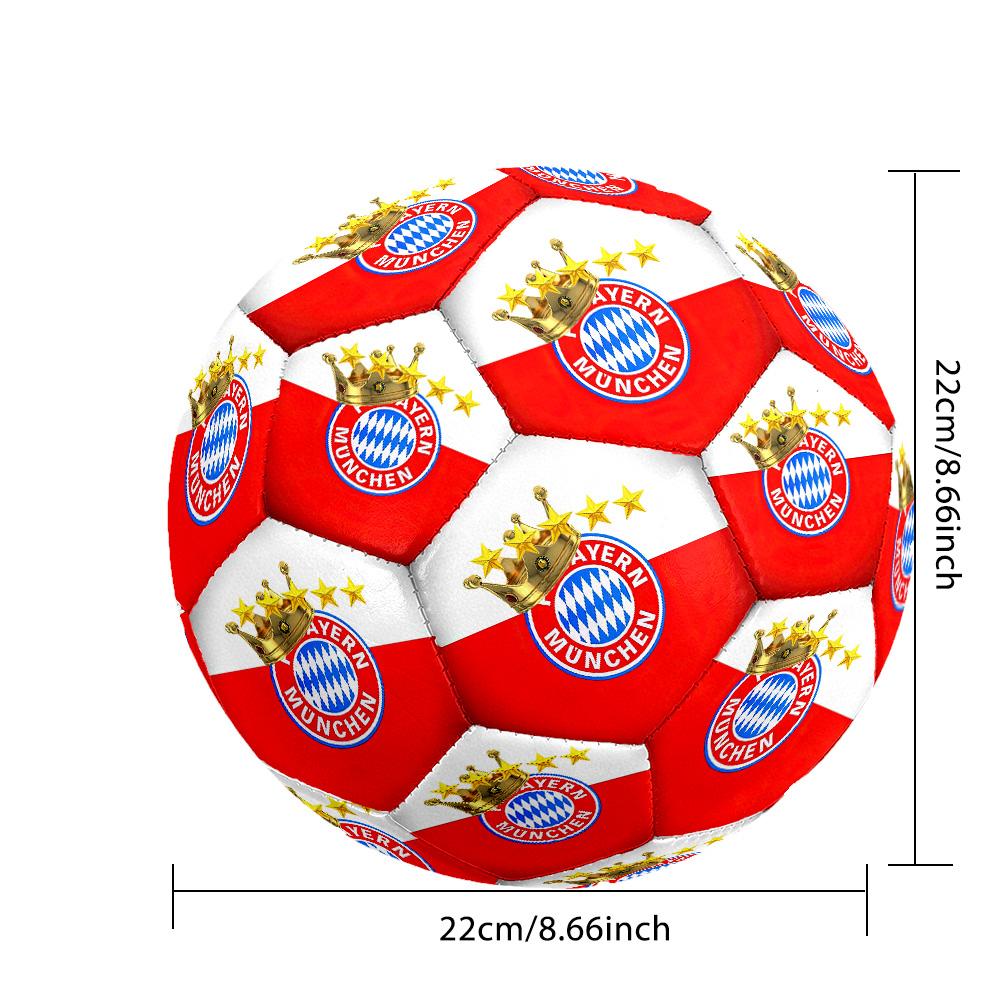 Fc Bayern München Size 5 Soccer Football Machine Sewn Indoor/Outdoor Training and Matches perfect gift for sports enthusiasts