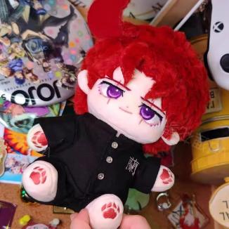 20 см JoJo's Bizarre Adventure Какеин Нориаки Плюшевая кукла Мягкая плюшевая одежда Вверх Плюшевый каркас Слуховой наряд Аксессуары Отаку Праздничный сюрприз