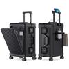 Suitcase with Design Guidance from Active Flight Attendants Company Carrying Case with Mobile Stand with USB Cup Holder Hidden Hook 360 Degree Double