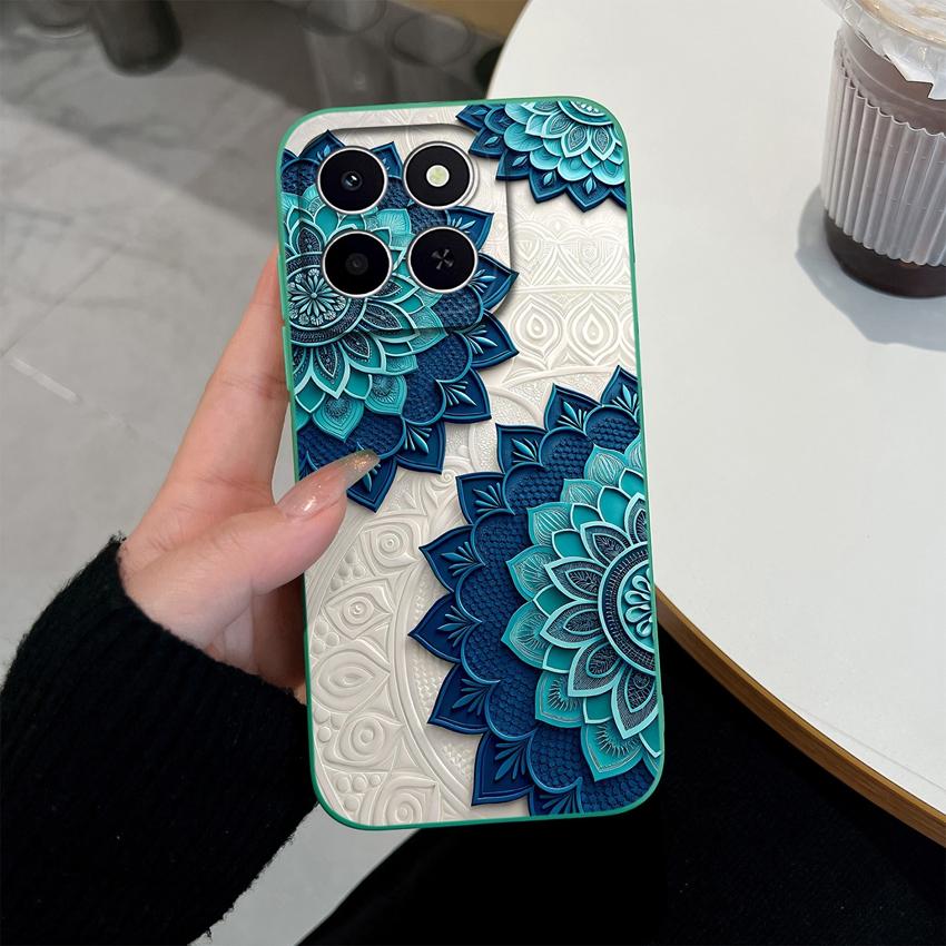 Чехол для телефона Honor X6c X6d X5a X5c X6a X7a X8d X9d X8c X7 X8 X6 Красивые Цветочные Узоры Легкий Мягкий Силиконовый Чехол Для Honor Защитный Корпус